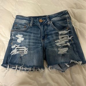 american eagle denim shorts